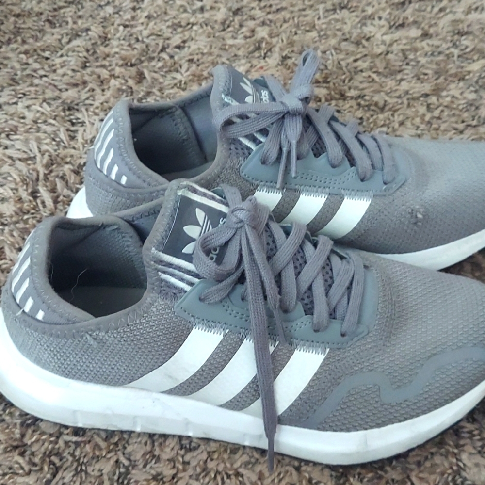 Gray sneakers